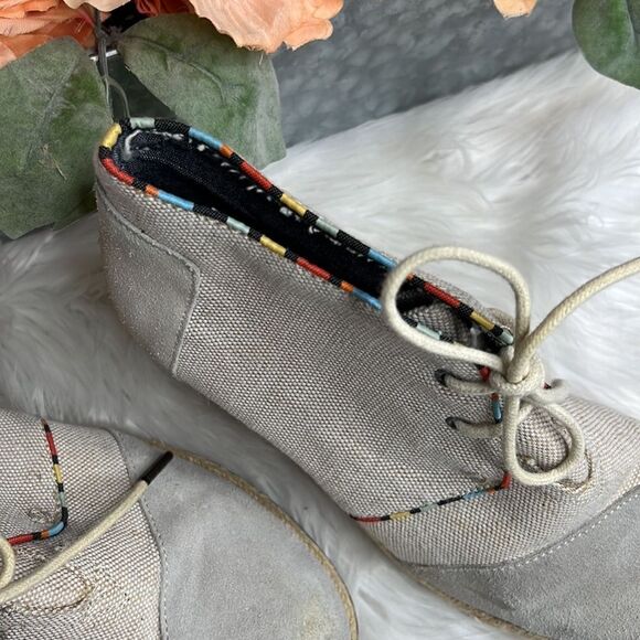 Tom’s Desert Espadrille Wedge Shoes - Picture 9 of 11